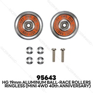 TAMIYA HG 19mm Aluminum Ball-Race Rollers (Ringless) Mini 4WD 40th Anniversary 95643