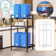 GentleHappy Metal Water Bottle Jug Holder 2/3 Tier Heavy Duty Water Cooler Jug Storage Ra Detachable