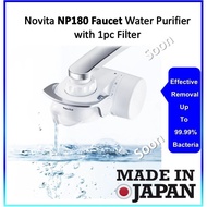 (Faucet Water Purifier) NOVITA NP180 Faucet Water Purifier with 1pc Filter (Made in Japan)