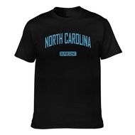 North Carolina Represent Capital Charlotte Raleigh Cities Tar Heels Unc Men's Cotton T-Shirts