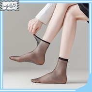 MB KK513 Transparent Socks Anti-Slip AnkleWanita with Slip Gel Stocking Socks Girl