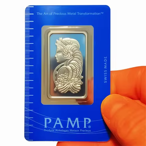 1 Ounce Platinum Bar 24k Gold Plated Brass Core for Crafts Jewelry Making Holiday Gifts Decorative M