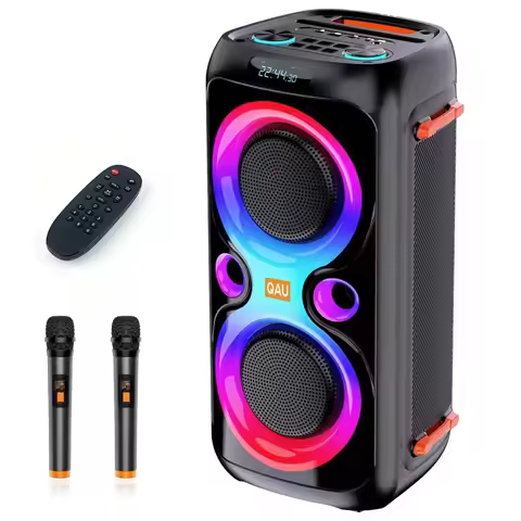 Loud Bluetooth Speaker 120W Portable Wireless Speaker Deep Bass LED Light Boombox Outdoor Party Audi