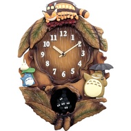 Rhythm Clock My Neighbor Totoro Character Wall Clock M837N, Plays Totoro Theme Song Tree Brown 4MJ837MN06【From Japan】