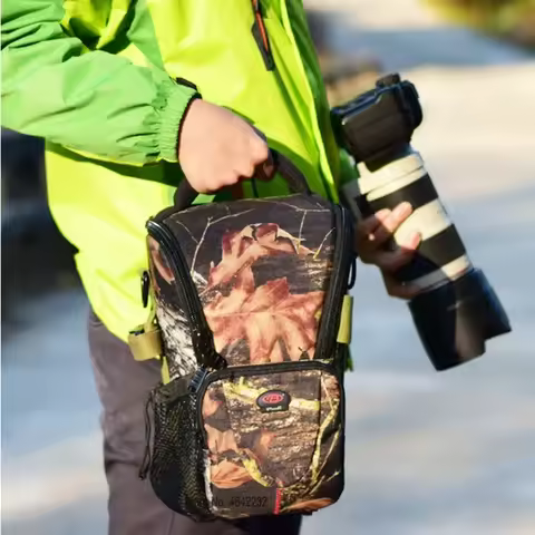 DSLR Camera Bag Telephoto Lens Pouch Waterproof Multi-function Tamron for Sigma Canon Nikon 70-200mm