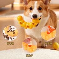 Pet Toys Dog TPR Leaky Food Chewing Bite Self-Happy Toys Pet Molars Healthy Teeth Relieving Boredom 
