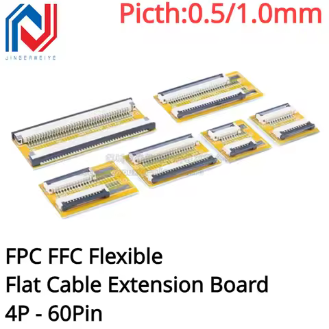 FPC FFC Flexible Flat Cable Extension Board 4 6 8 10 12 16 20 30 40 45 50 54 60PIN AWM 20624 20706 2