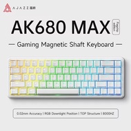 AJAZZ AK680 MAX Magnetic Keyboard 65% Hot swappable RGB GASKET 8K Return Rate Custom Gaming Keyboard