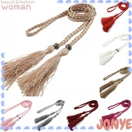 JONY Decorated Waist Tie Chain Self-Tie Bowknot