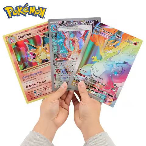 30Pcs Oversized Pokemon Cards Jumbo Letters Cards MEGA Vmax Vstar GX Arceus Pikachu Charizard Super 