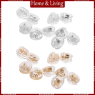 AOTO Portable 10 Pcs Earring Backs Earring Stoppers 18K Gold Silicone  Clutch Earring Pad Mushroom J
