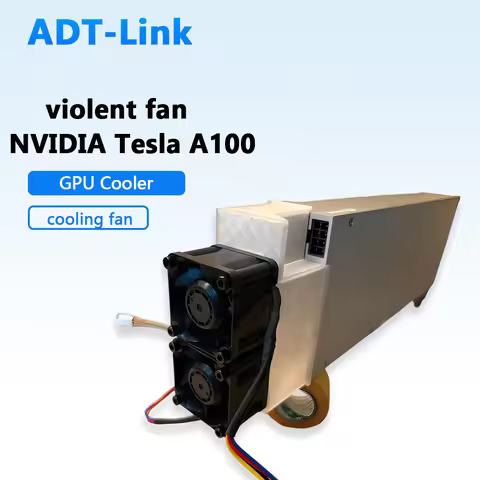 Dual Violence Fan Ultra Short Cooling Radiator for NVIDIA Tesla A100 170HX H800 L40 A40 A30 GPU Grap