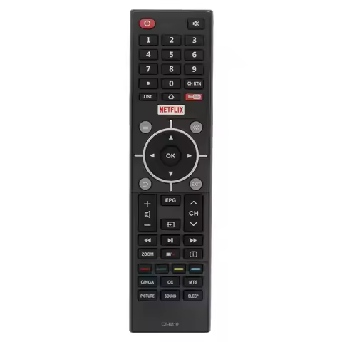 New SEMP CT-6810 remote control with Netflix Youtube for Toshiba TV