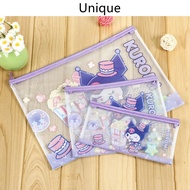 [READY STOCK] Kuromi PVC Pencil Bag Kuromi File Organizer Kuromi Cosmetic Bag Kuromi Multifunctional