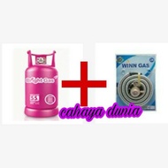 bestseller tabung gas bright gas pink+selang gas winn gas