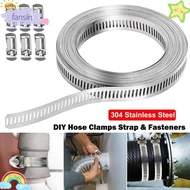FANSIN Hose Clamps, Adjustable Large Hose Clamp Strap,  304 Stainless Steel Pipe Ducting Hose Clamp 