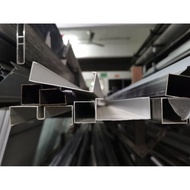 1" x 4" Aluminium Open Back [NA / MB] 2ft / 4ft / 6ft Aluminium Hollow Bar Open Back DIY Home Improv