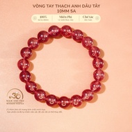 Jade Dan Tam - Strawberry Quartz Bracelet 10mm 5A - Fire Element & Earth Element