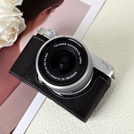 กระเป๋าใส่กล้องด้านหน้าหนังแท้สำหรับกล้องดิจิตอลฟูจิ XT30ii XT5 XS20 XE5 XT50 X100VI XM5 กระเป๋าใส่ก
