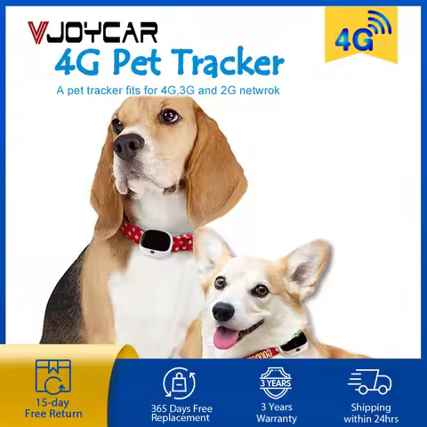 Real 4G Dog GPS Tracker V43 Pet GPS Tracker Real time Tracking WIFI Cat Locator LTE+WCDMA+GSM Waterp