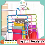 GANTUNGAN [babyjenny.id] J477 5 Layer Clothes Hanger 5 in 1 Hijab Hanger 5 tier Hijab Hanger