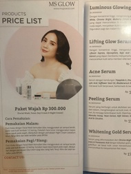 PRICE LIST MS GLOW + MS SLIM + BODY CARE LENGKAP