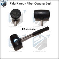 Palu Karet 500 Gram Ukuran Besar - Rubber Padat - Gagang Besi Ukuran Besar - Palu Keramik Granit Bat