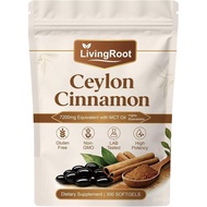 Living Root Ceylon Cinnamon Softgels, Livingroot Organic Ceylon Cinnamon Supplement Made with True C