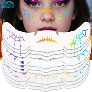 OPENMALL Halloween Facial Sticker Freckle Transfer Tattoo Decals DIY Festival Party Face Tattoo Deco