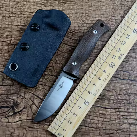 TWOSUN TS247 Fixed Knife M390 Blade Kydex Sheath Outdoor Camping Hunting EDC Knives
