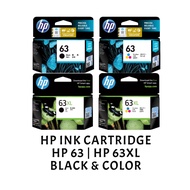 [ORIGINAL] HP Ink Cartridge HP 63 HP63 HP 63XL HP63XL Black & Tri-Color F6U61AA F6U62AA F6U63AA F6U6