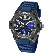 Buy 1 Get 1!!! Original Men's Watch Dziner 8302 Rubber Double Time Water Resistant 3 Atm