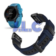 Nylon Strap Woven Quick Fit Easy Release Watch Band Garmin Forerunner 970 935 945 955 965 Solar Musi