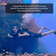 Diving Oxygen Cylinder Portable Mini Scuba Tank 2L Large Capacity for Underwater Exploration