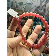 (A10)(7-7,3mm)vip dark pink Rhodochrosite bracelet