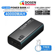 DOSEN 100% Original Brand High Quality 66W Super fast charging 200000mah power bank 50000mah 30000MA