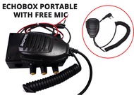 Echobox for portable radio with free microphone (BAOFENG &amp; ICOM 02N)