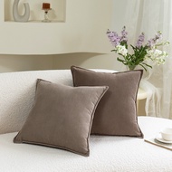 Striped Pillow Cover Corduroy Cushion Case Decorative Home Use 65x65cm