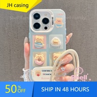 Samsung A12 A06 A23 A15 A13 A22 A50 A03 A04 A51 A05 3D Case Shockproof Cute Cartoon Pattern Strap fo