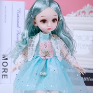 32CM Beauty Princess Bjd Doll 25 Movable Jointed Dolls With Sweater Clothes Make up Fashion DIY Doll Handmade Gifts For Girl Toy