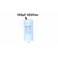Capacitor 100uf450V Model With Nuts 100uf 450V Motor RUN 100uf450V Size 50.0x110.0mm Quantity 1 Piec