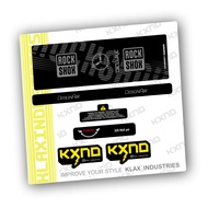 Decal rearshock RockShox Deluxe RT3 2020 KLAX INDUSTRIES bicycle sticker