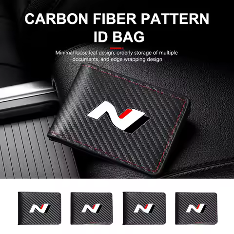 Card Driver License Business Card Holder Bag Car Accessories For Hyundai N Line Tuscon NX4 I20 I30 I