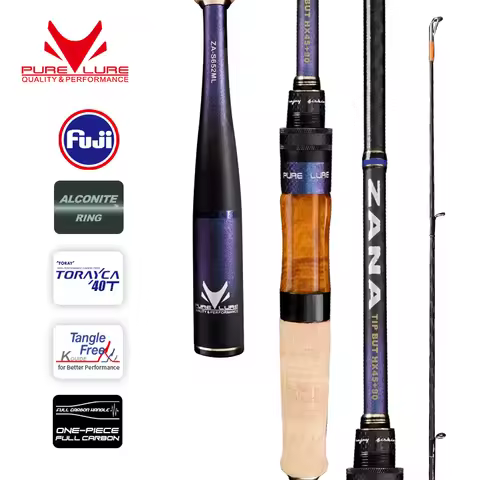 PURELURE ZANA Soft Baits Rod High Carbon Universal Long Casting Rod Spinning Casting Fast Action Bas