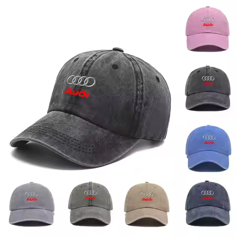 Adjustable Baseball Cap Outdoor Sports Sun Visor Hat For Audi Sline A1 A3 A4 A5 A6 A7 A8 B8 B9 B6 C6