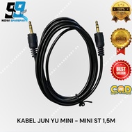 JUNYU AUX CABLE 3.5MM TO 3.5MM 1.5M STEREO | CABLE AUX AUDIO CABLE AUX 1.5 METERS | MINI STEREO TO M