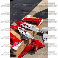 MERAH Yamaha Fizr F1zr marlboro red and white body cover, smooth Fizr body cover