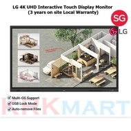 LG 55" / 65" / 75" / 86” 4K UHD Interactive Touchscreen Display Monitor | Smart Digital Whiteboard