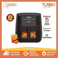 TURBO New Air Fryer 6 Liter Flavor Lock System 5in1 EHL7960 Original 3-Year Official Warranty