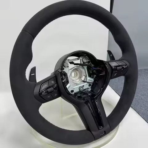 Black Alcantara Leather M Sport Steering Wheel Assembly For BMW F30 F31 F32 F33 F36 F10 F11 F01 F20 